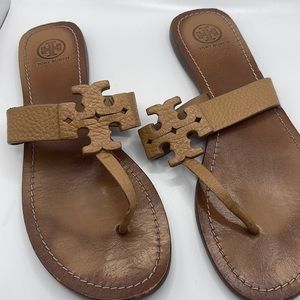 Tory Burch, tan leather sandal, size 9.5